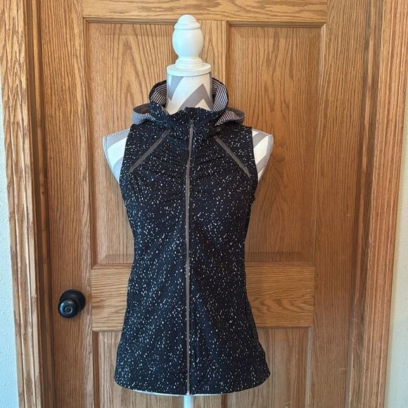 LULULEMON Go The Distance Vest Butterfly Texture Mink Berry Black - Picture 5 of 16